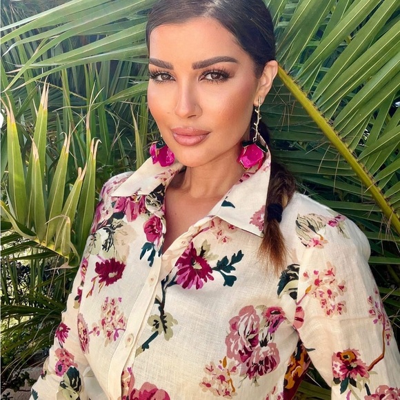 🦋 Bloggers Favorite 🦋 NWT ZARA 100% LINEN SHIRTDRESS ZW COLLECTION SIZE M - Picture 5 of 16